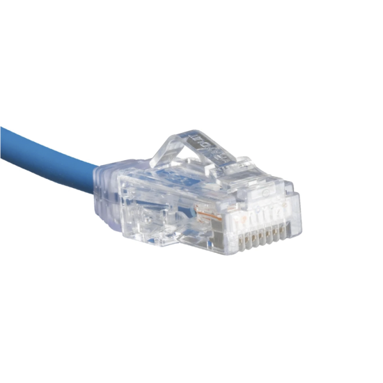 Cable de Parcheo TX6 UTP CAT6 Panduit UTP28SP8INBU Diametro Reducido (28AWG), Color Azul, 8IN (20.2CM)