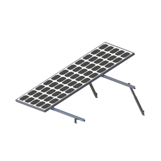 Montaje de Panel Solar Epcom Riel "8" de 2700MM P/ Modulos Con Espesor de 35MM, Velocidad de Viento Max 136KM/H, VEKTOR8R2700