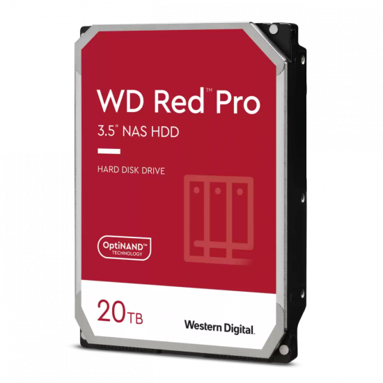 Disco Duro Interno 20TB Western Digital Red Pro NAS WD201KFGX, SATAIII/ 7200RPM/ 512MB/ 3.5"