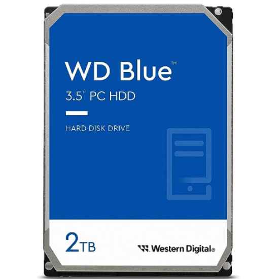 Disco Duro Interno 2TB WD Blue WD20EARZ, 3.5" SATA3 6GB S 64MB 5400RPM
