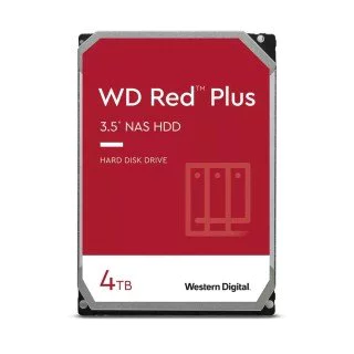Disco Duro Interno 4TB WD Red Plus WD40EFPX NAS, 3.5", 1-8 Bahias, SATA3 6GB/S 256MB 5400RPM 24X7 HotPlug