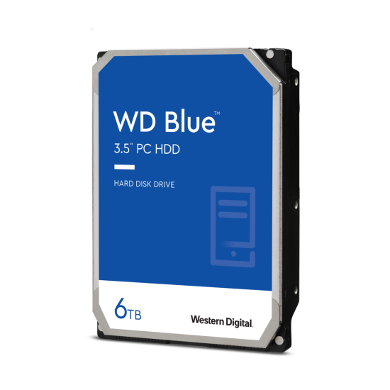 Disco Duro Interno 6TB, 3.5" WD Blue WD60EZAX SATA3/256MB/5400PRM