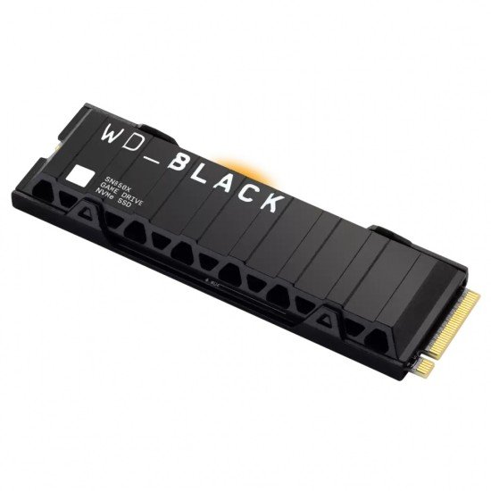 Unidad de Estado Solido M.2 1TB WD Black SN850X Con Disipador, 2280/ NVME/ PCIE 4.0/ WDS100T2XHE