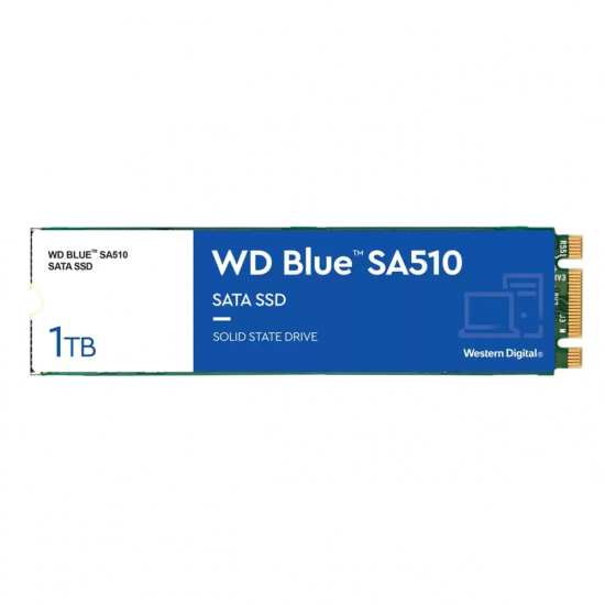 Unidad de Estado Solido M.2 1TB WD Blue SA510 WDS100T3B0B SATA III