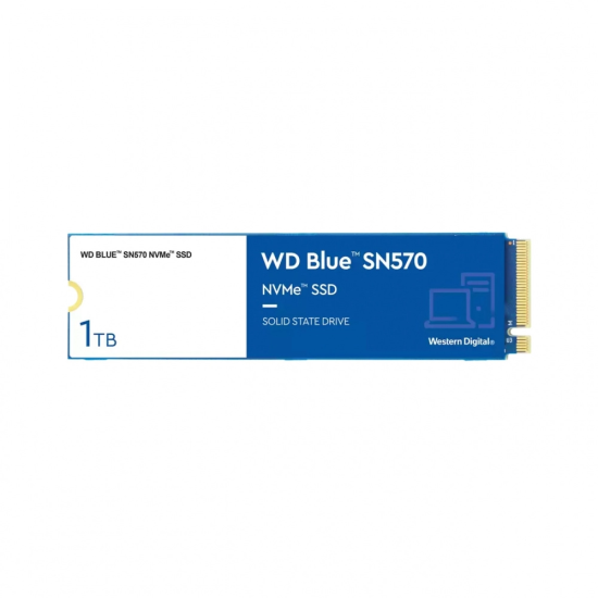 Unidad de Estado Solido M.2 1TB WD Blue SN570 WDS100T3B0C PCI Express 3.0 2280 NVME