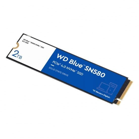 Unidad de Estado Solido 2TB Western Digital Blue SN580 NVME PCI Express 4.0 M.2, WDS200T3B0E