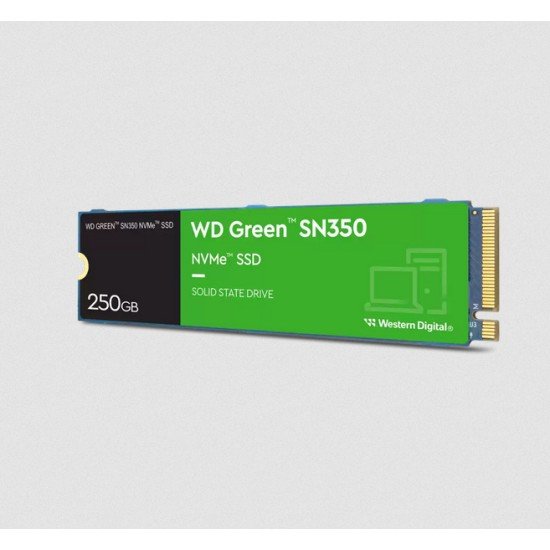 U. Estado Sólido M.2 250GB WD Green SN350, NVME / 2280 / PCIE 3.0 / WDS250G2G0C