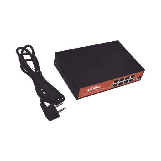 Switch Administrable de 8 Puertos Gigabit Ethernet con POE 802.3 AF/AT y 24V Pasivo + 2 SFP Gigabit, 150 W, WI-PMS310GF-ALIEN