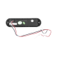 Luz Auxiliar Ultra Brillante IP67 de 6 Leds Epcom XLT1835R Color Rojo, Con Mica Transparente y Bisel Negro