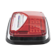 Luz de Advertencia de 8 X 6" Color Rojo Epcom XLTE1755R Ideal para Ambulancias