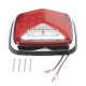 Luz de Advertencia de 8 X 6" Color Rojo Epcom XLTE1755R Ideal para Ambulancias