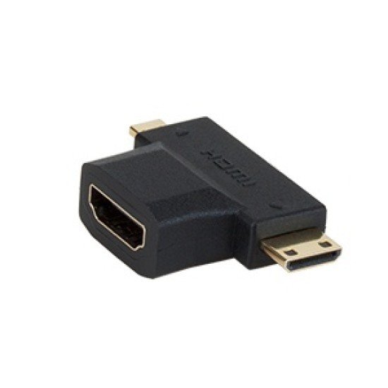 Adaptador Micro/Mini HDMI Macho - HDMI Hembra Xtech XTC-355 Negro