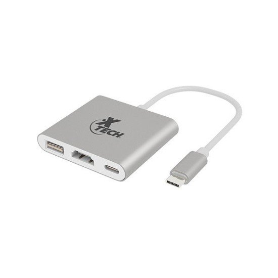Adaptador USB C Macho - HDMI/ USB Hembra Xtech XTC-565 Plata