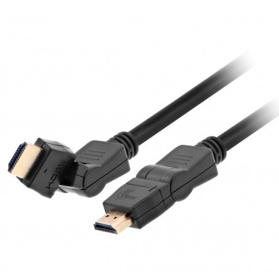 Cable Giratorio HDMI Macho - HDMI Macho Xtech XTC-606 4K, 1.8 Metros, Negro