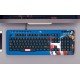 Teclado Alambrico Xtech XTK-M401CA Azul-Edicion Capitan America/ 105 Teclas/ USB/ Español