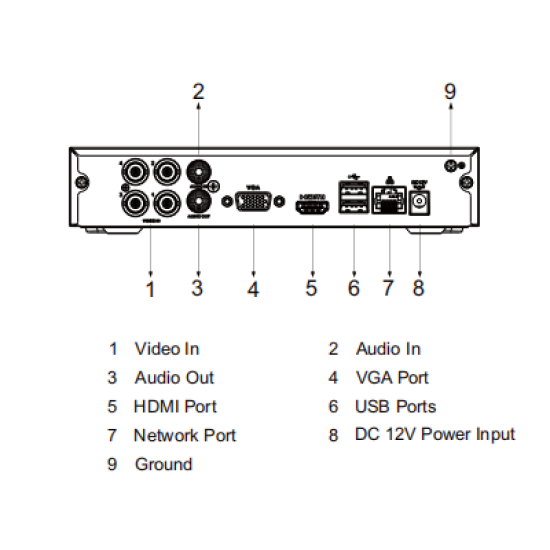DVR 4 Canales+2 IP Dahua XVR1B04H-I 5MP Lite/ Wizsense/ Cooper-I/ H.265+/ Busqueda Inteligente/ 1 Puerto SATA 6TB