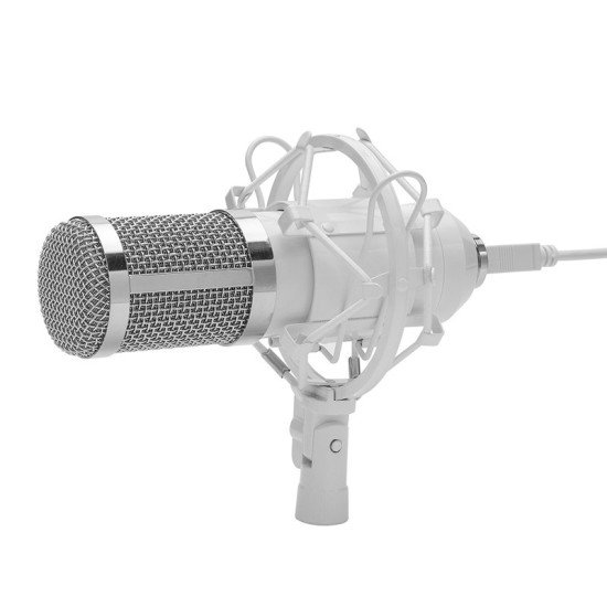 Kit Microfono Alambrico Yeyian YSA-UCMQ-02 Para Streaming Agile/ Incluye Soporte de Brazo-Amortiguador- Filtro-Abrazadera y Cable USB/ 1800HZ/ Blanco