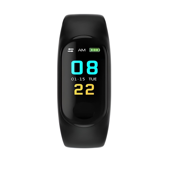 Reloj Inteligente Hyundai Smart Band, Conector de Carga Micro USB, Color Negro, HTSB001BK