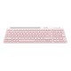 Kit de teclado y mouse inalámbrico Acteck AC-936279 Creator Virtuos Silk MK720, con Bluetooth, 4000 DPI, español, color rosa.