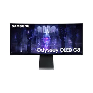 Monitor 34" Samsung Odyssey G8 LS34BG850SLXZX Curvo/OLED/Ultra WQHD/Micro HDMI 2.1/Mini DisplayPort/175Hz/Color Plata