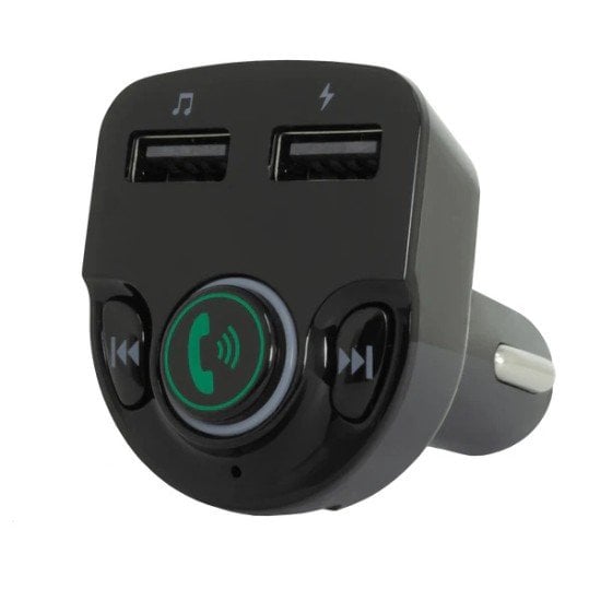 Transmisor FM para Auto Perfect Choice PC-331148, USB, Bluetooth, Negro