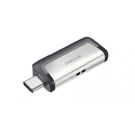 Memoria USB 128GB SANDISK ULTRA DUAL DRIVE, USB C 3.0, Lectura 150MB/s, Color Plata, SDDDC2-128G-G46