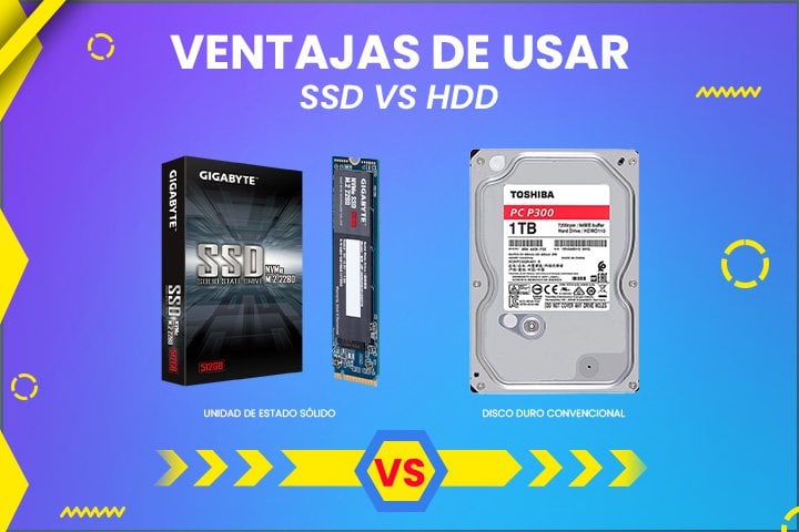 Ventajas de usar un SSD VS HDD