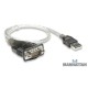 Cable adaptador de USB a Serial RS232 Manhattan 205146