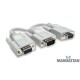 Cable "Y" para VGA HD15 macho a 2 HD15 hembra Manhattan 328302