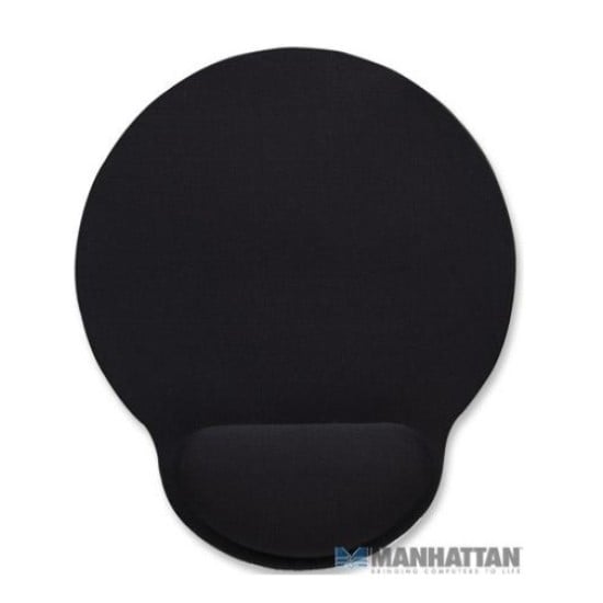 Mousepad ergonómico de gel  color negro Manhattan 434362