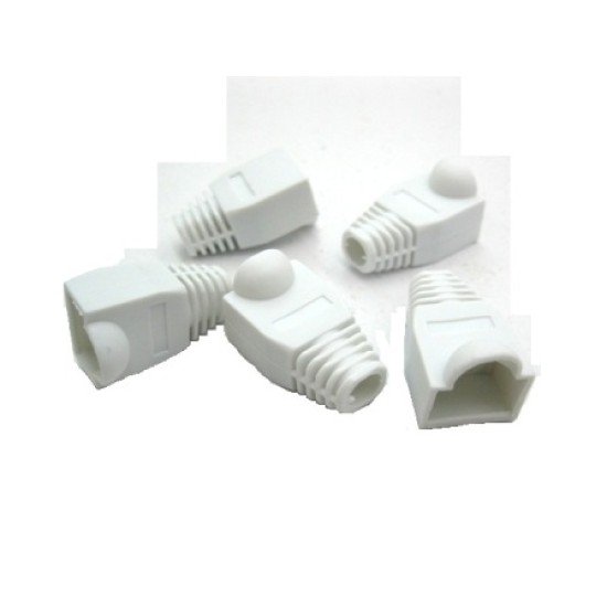Kit de 100 botas modulares X-Case blanco para conector RJ45
