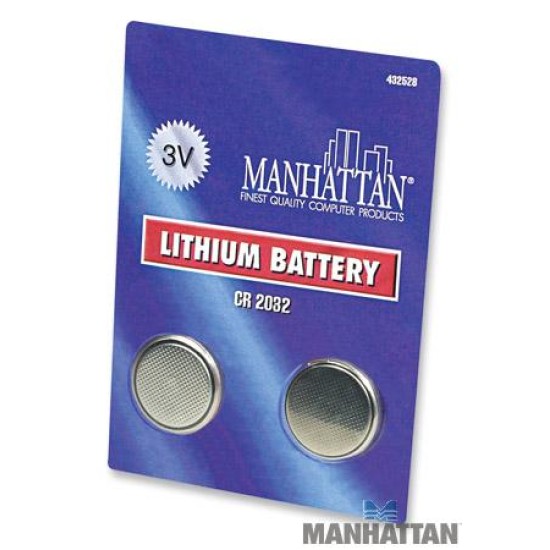 Paquete de 2 baterías CMOS Rayovac 2032 de 3V Manhattan 432528