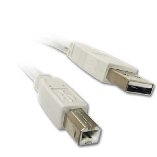 Cable USB A-B p/impresora de 3.0 metros Manhattan 317863 gris