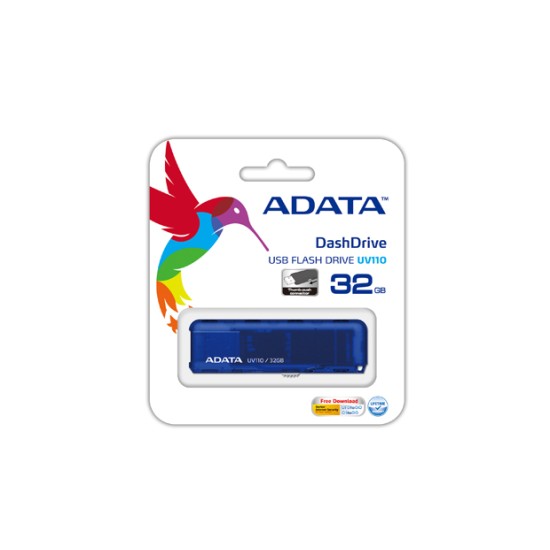Memoria Flash USB 32GB Adata UV110 Azul  AUV110-32G-RBL