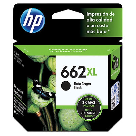 Cartucho de tinta HP 662XL color negro CZ105