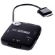 Lector de memorias + Hub 3 USB para Galaxy Tab negro 056005