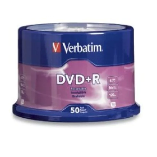 50 piezas de DVD+R Verbatim 97174 en campana 4.7GB/16X