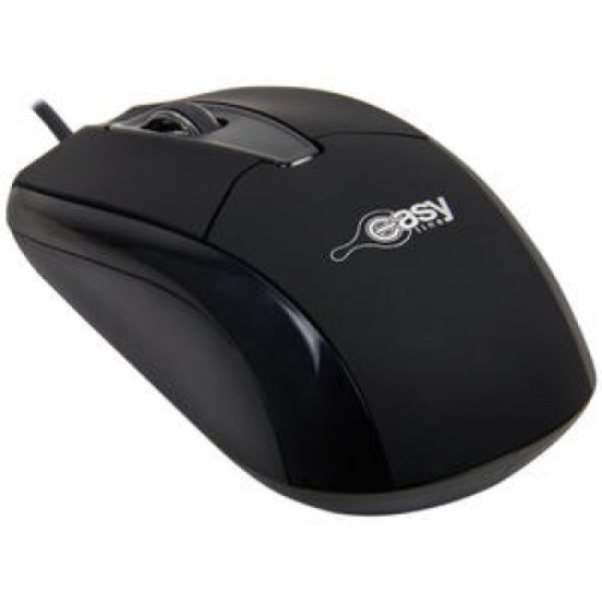 Mouse óptico alámbrico Easy Line negro USB EL-993377 1000DPI