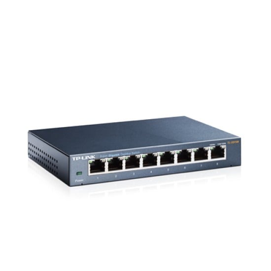 Switch Gigabit TP-Link TL-SG108 8 puertos, carcasa metálica