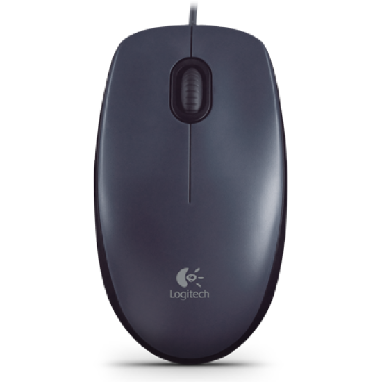 Mouse óptico Logitech M90 color negro USB 910-004053