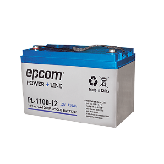 Batería alto rendimiento Epcom PL-110-D12 12V/110AH, VRLA AGM