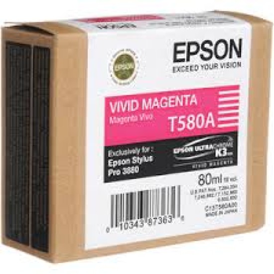 Cartucho de tinta Epson Stylus Vivid Pro T580a00 Magenta