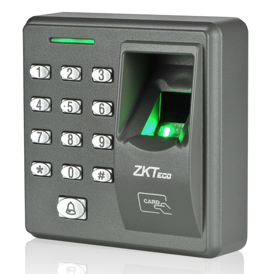Lector de huella y proximidad ZKTECO X7 con teclado autónomo, 500 huellas/500 tarjetas/8 passwords