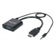 Convertidor Manhattan HDMI MACHO a VGA hembra, audio, negro