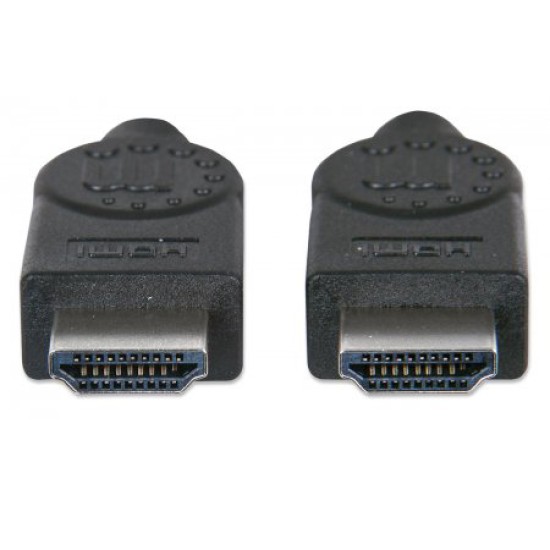 Cable HDMI Manhattan M-M 1.4 velocidad/blindado/negro/2M