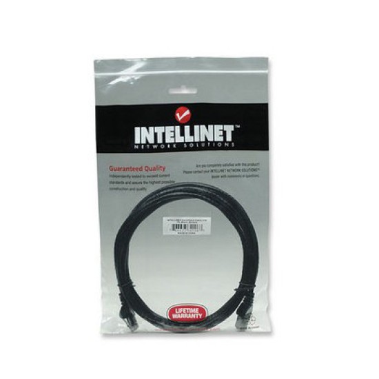 Cable red UTP Cat6 de 2.0 metros negro Intellinet 342063