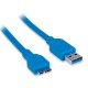 Cable USB 3.0 A-Macho/Micro B-Macho 1.0mts Manhattan 393890