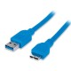 Cable USB 3.0 A-Macho/Micro B-Macho 1.0mts Manhattan 393890