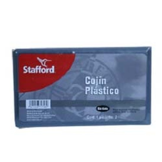 Cojin p/sellos Stafford #2 plastico s/tinta 15.5x8 cms