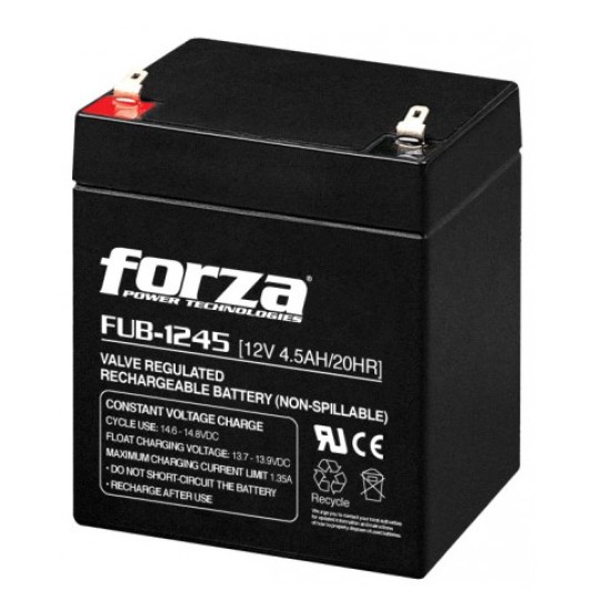 Batería p/No Break Forza FUB-1245, 12V/4.5AH ideal p/NT-501